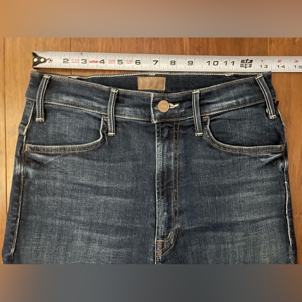 Mother Jeans Bootcut Ankle 26 Hustler Ankle Fray Lust for Life Luxury - Picture 11 of 16